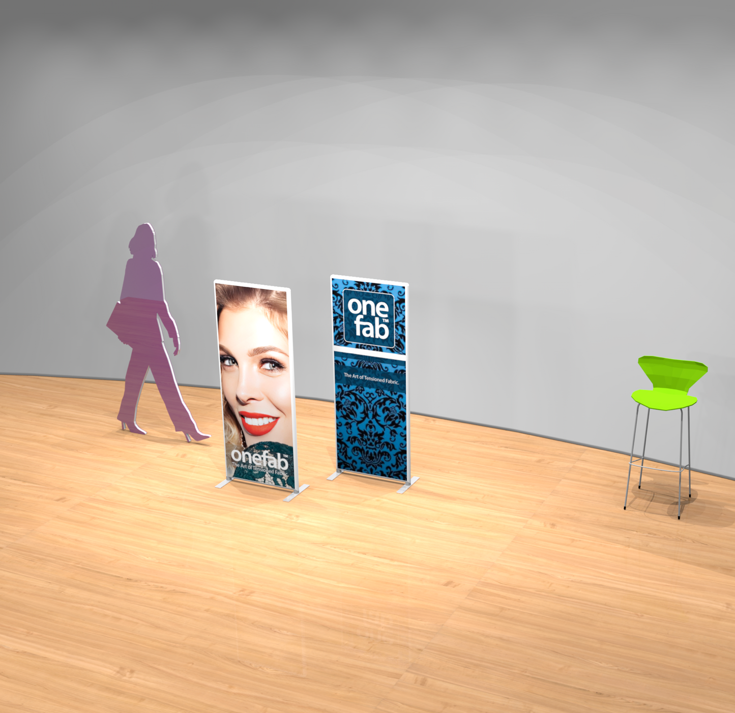 OneFab™ InsightPRO™ Floor Display Signs